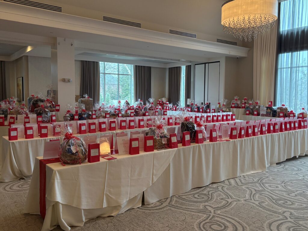 SJA Red & White Gala prize tables